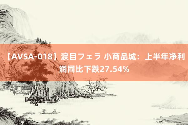 【AVSA-018】涙目フェラ 小商品城：上半年净利润同比下跌27.54%