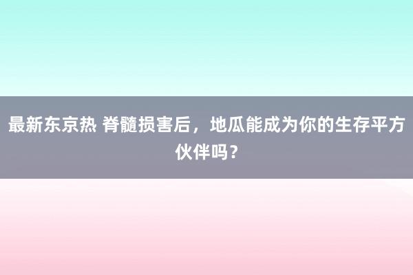 最新东京热 脊髓损害后，地瓜能成为你的生存平方伙伴吗？