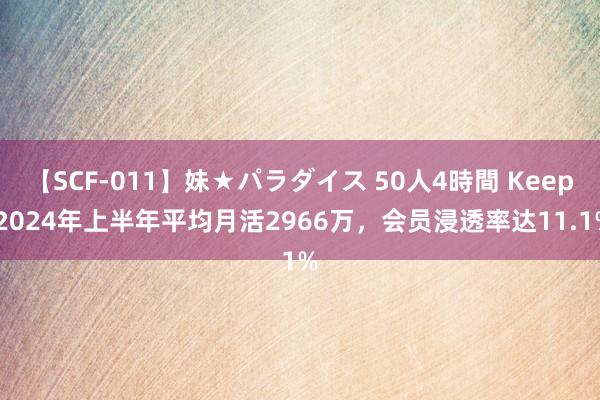 【SCF-011】妹★パラダイス 50人4時間 Keep 2024年上半年平均月活2966万，会员浸透率达11.1%