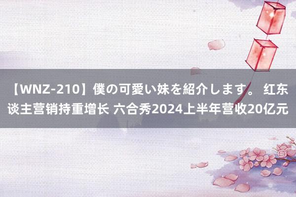 【WNZ-210】僕の可愛い妹を紹介します。 红东谈主营销持重增长 六合秀2024上半年营收20亿元